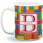 Building Blocks 11 Oz Coffee Mug - White (Personalized)