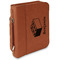 Building Blocks Cognac Leatherette Bible Covers with Handle & Zipper - Main