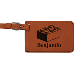 Building Blocks Leatherette Luggage Tag (Personalized)