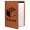 Building Blocks Cognac Leatherette Portfolios with Notepad - Large - Main