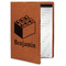 Building Blocks Cognac Leatherette Portfolios with Notepad - Small - Main