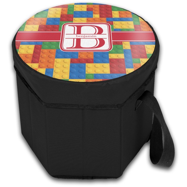 Building Blocks Collapsible Personalized Cooler & Seat (Closed)