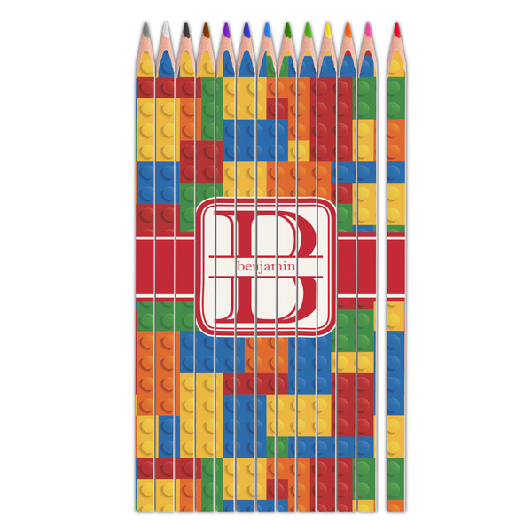 Custom Building Blocks Colored Pencils (Personalized)