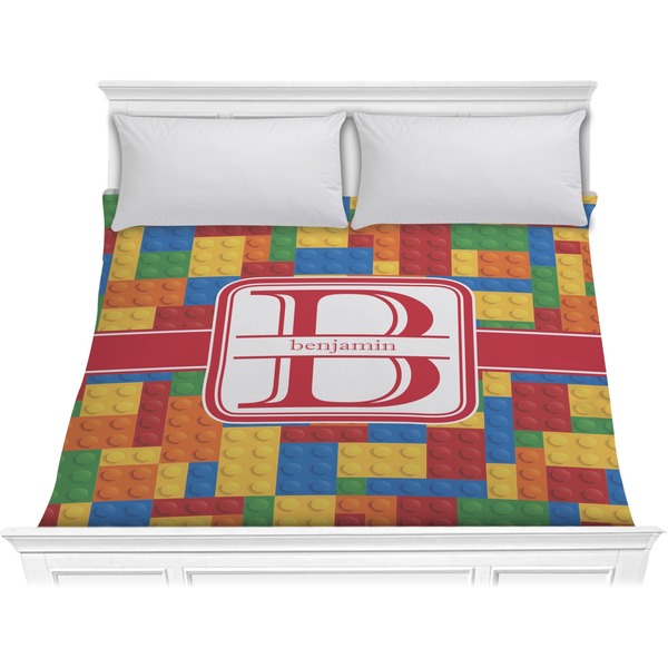 Custom Building Blocks Comforter - King (Personalized)
