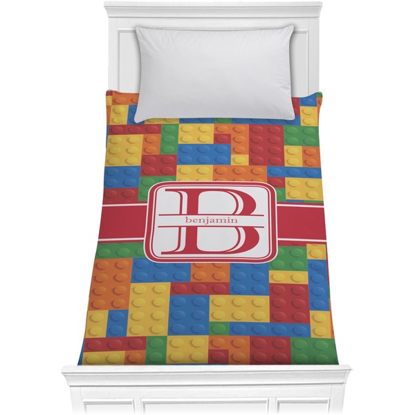 Custom Building Blocks Comforter - Twin XL (Personalized)