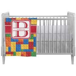 Building Blocks Crib Comforter / Quilt (Personalized)