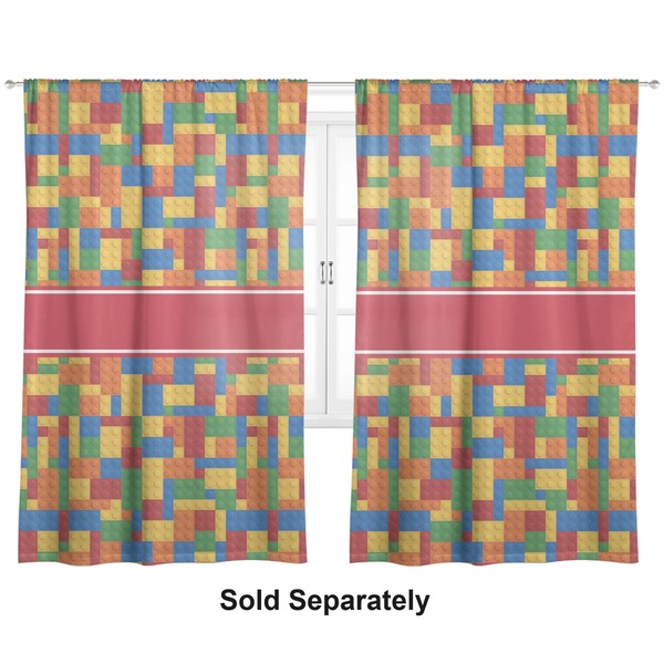 Building Blocks Curtain 112x80 - Lined