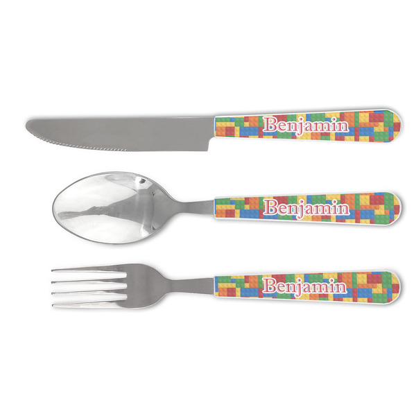 Custom Building Blocks Cutlery Set (Personalized)