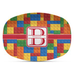 Building Blocks Plastic Platter - Microwave & Oven Safe Composite Polymer (Personalized)