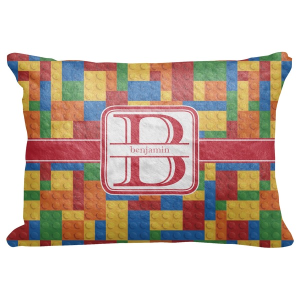 Custom Building Blocks Decorative Baby Pillowcase - 16"x12" (Personalized)