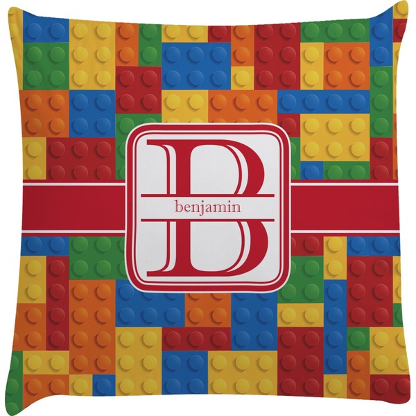 Custom Building Blocks Decorative Pillow Case (Personalized)