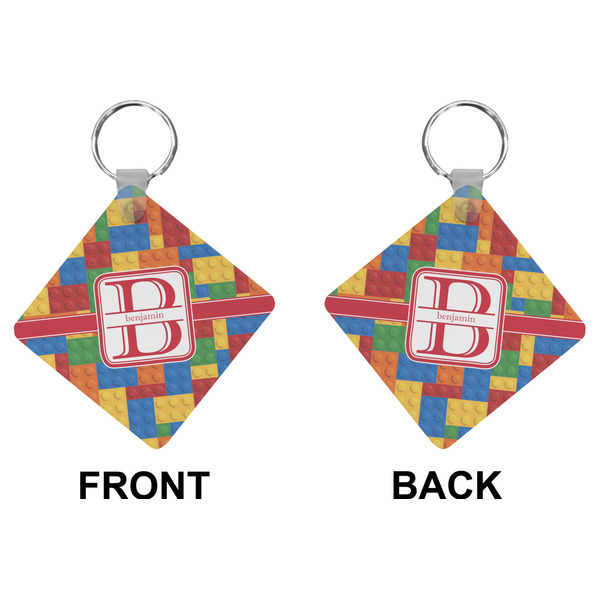 Building Blocks Diamond Keychain (Front + Back)