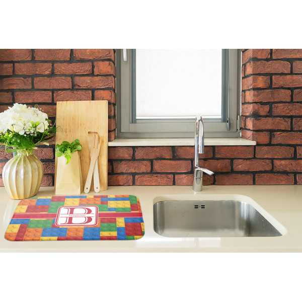 Building Blocks Dish Drying Mat - LIFESTYLE 2