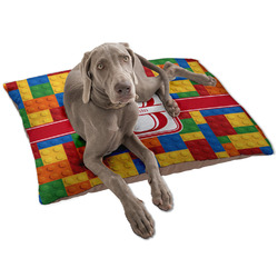 Building Blocks Dog Bed - Large w/ Name and Initial