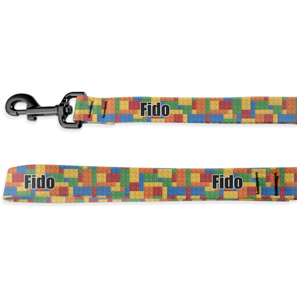 Custom Building Blocks Deluxe Dog Leash - 4 ft (Personalized)