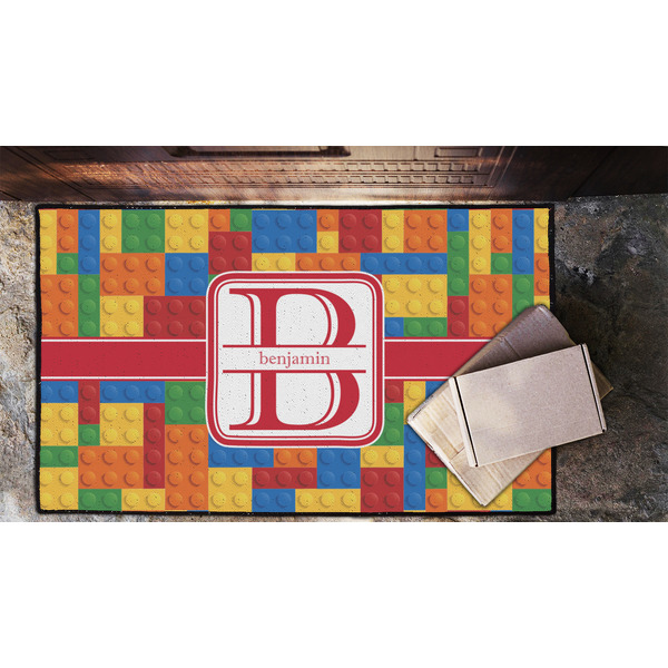 Building Blocks Door Mat - LIFESTYLE (Lrg)
