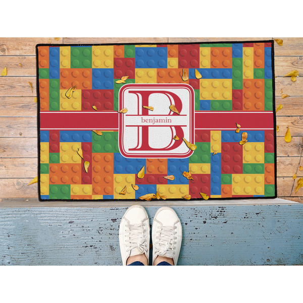 Building Blocks Door Mat - LIFESTYLE (Med)