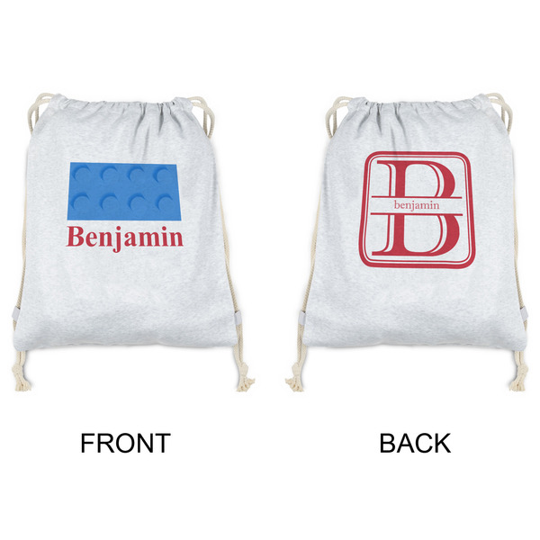 Building Blocks Drawstring Backpacks - Sweatshirt Fleece - Double Sided - APPROVAL