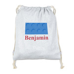 Building Blocks Drawstring Backpack - Sweatshirt Fleece - Double Sided (Personalized)