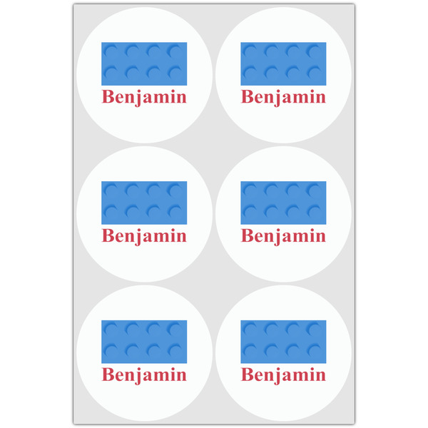 Building Blocks Drink Topper - Large - Set of 6