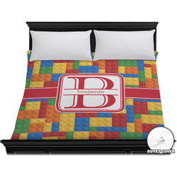 Building Blocks Duvet Cover - King (Personalized)
