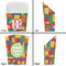 Building Blocks French Fry Favor Box - Front & Back View
