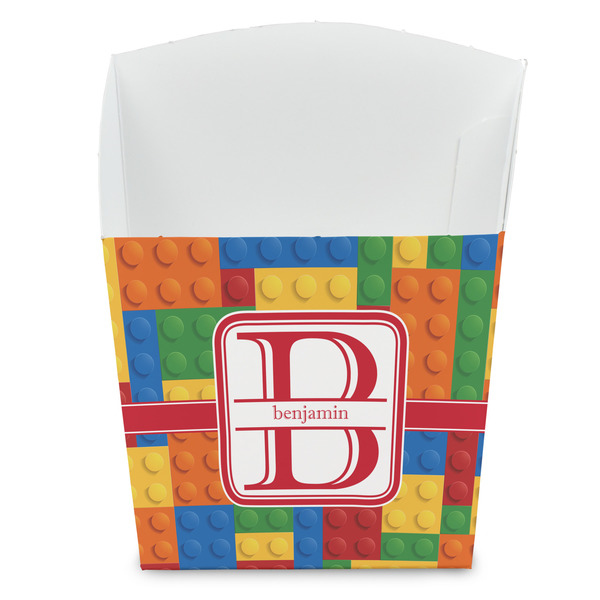 Custom Building Blocks French Fry Favor Boxes (Personalized)