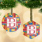 Building Blocks Frosted Glass Ornament - MAIN PARENT