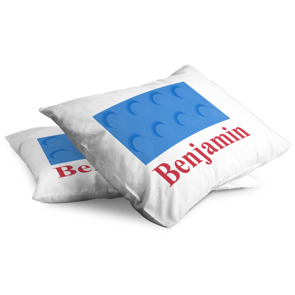 Building Blocks Full Pillow Case - TWO (partial print)