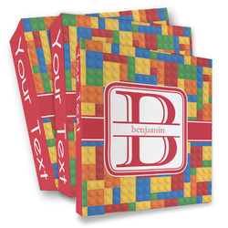 Building Blocks 3 Ring Binder - Full Wrap (Personalized)