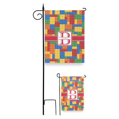Building Blocks Garden Flag (Personalized)