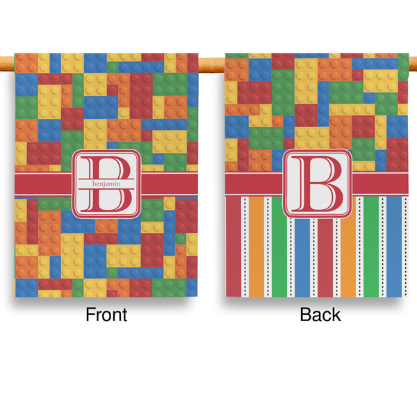 Building Blocks Garden Flags - Large - Double Sided - APPROVAL