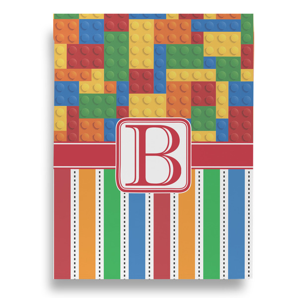 Building Blocks Garden Flags - Large - Double Sided - BACK