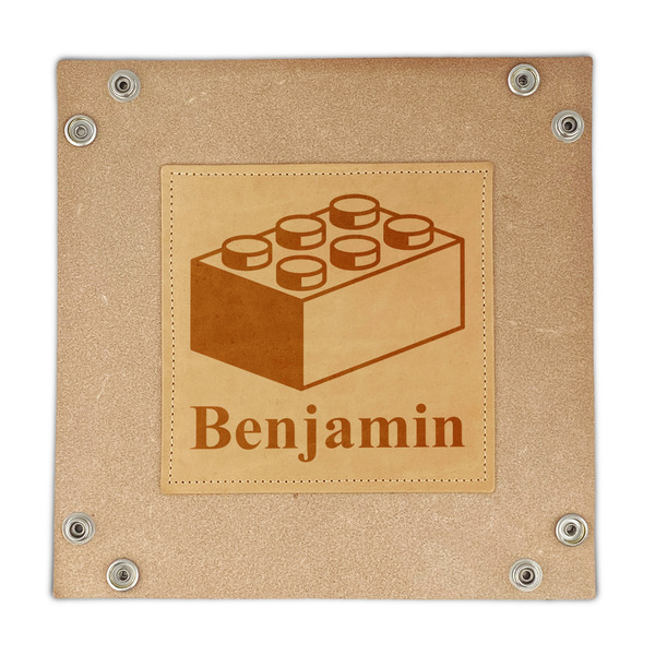 Building Blocks Genuine Leather Valet Trays - FRONT (flat)