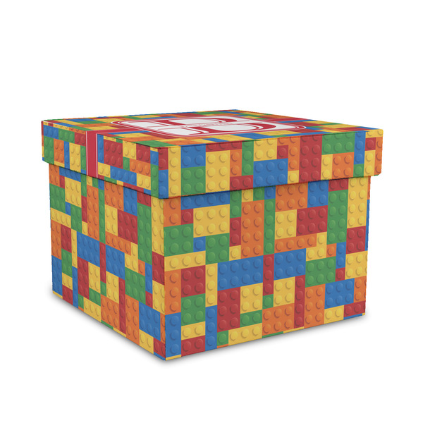 Custom Building Blocks Gift Box with Lid - Canvas Wrapped - Medium (Personalized)