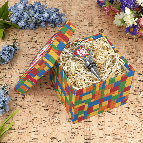 Building Blocks Gift Boxes with Lid - Canvas Wrapped - Medium - In Context