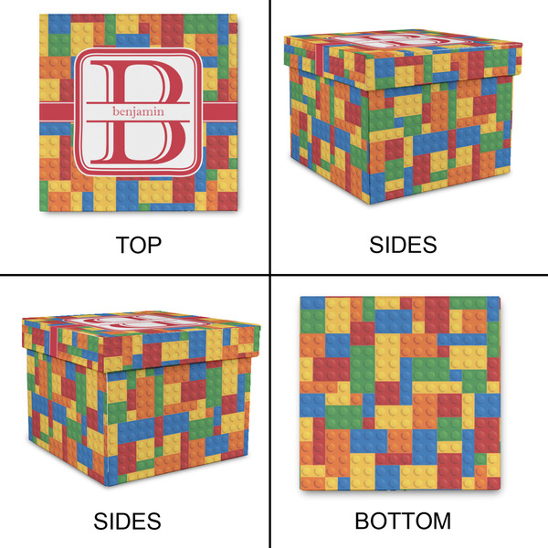 Building Blocks Gift Boxes with Lid - Canvas Wrapped - Small - Approval