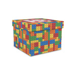 Building Blocks Gift Box with Lid - Canvas Wrapped - Small (Personalized)