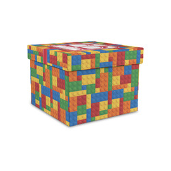 Building Blocks Gift Box with Lid - Canvas Wrapped - Small (Personalized)