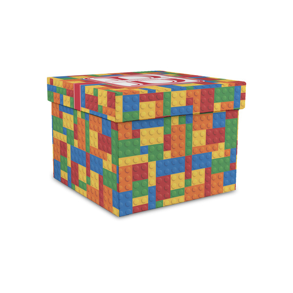 Custom Building Blocks Gift Box with Lid - Canvas Wrapped - Small (Personalized)
