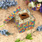 Building Blocks Gift Boxes with Lid - Canvas Wrapped - Small - In Context