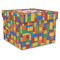 Building Blocks Gift Boxes with Lid - Canvas Wrapped - X-Large - Front/Main