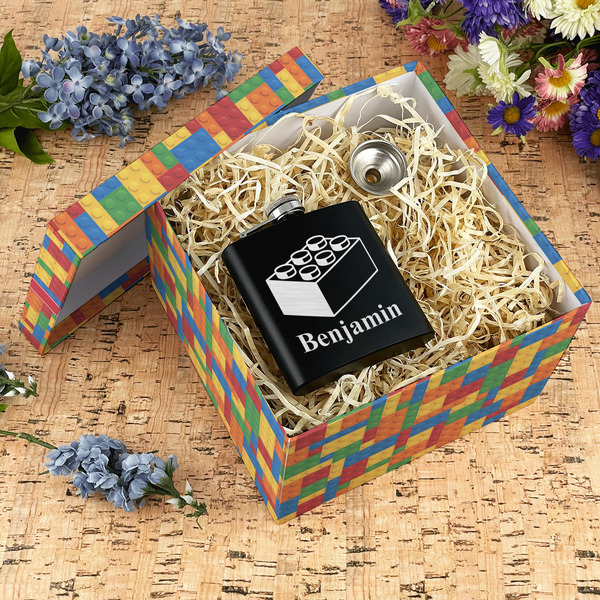 Building Blocks Gift Boxes with Lid - Canvas Wrapped - X-Large - In Context