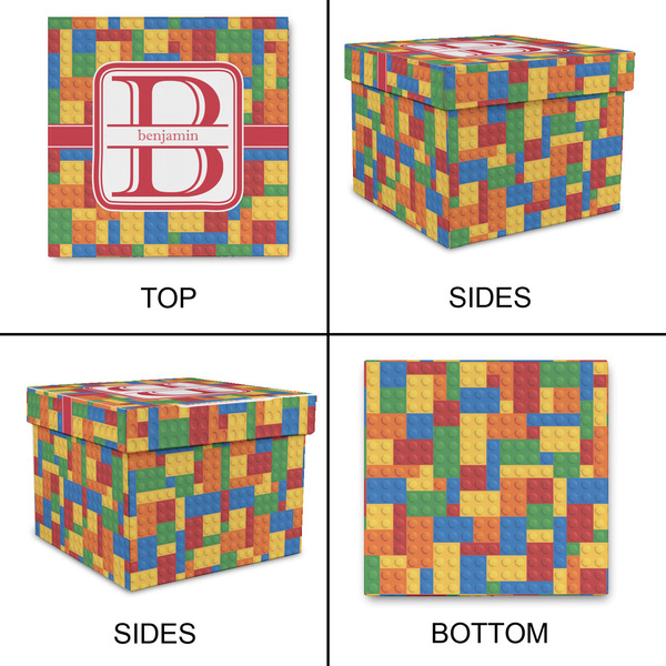Building Blocks Gift Boxes with Lid - Canvas Wrapped - XX-Large - Approval