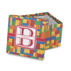 Building Blocks Gift Box with Lid - Canvas Wrapped (Personalized)