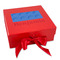 Building Blocks Gift Boxes with Magnetic Lid - Red - Front