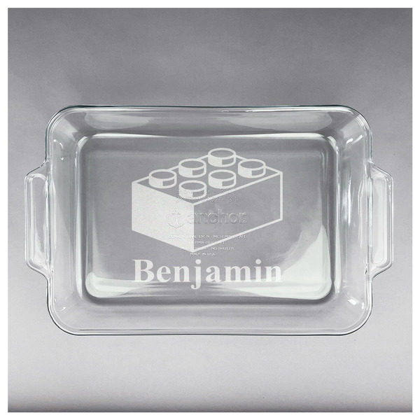 Building Blocks Glass Baking Dish - APPROVAL (13x9)