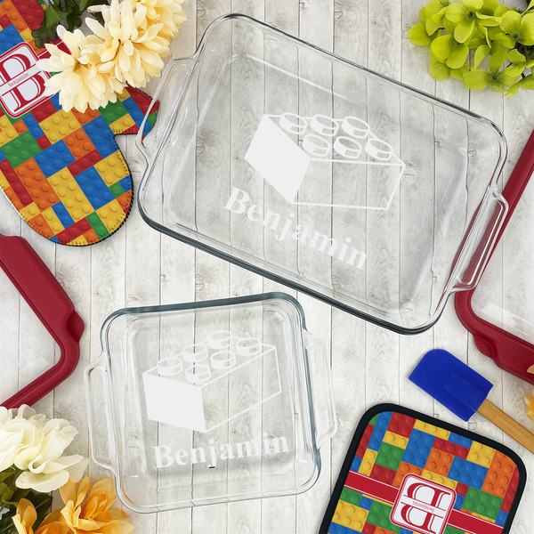 Building Blocks Glass Baking Dish Set - LIFESTYLE