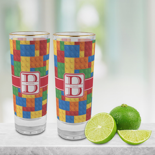 Building Blocks Glass Shot Glass - 2 oz - LIFESTYLE