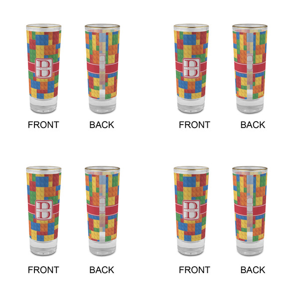 Building Blocks Glass Shot Glass - 2 oz - Set of 4 - APPROVAL
